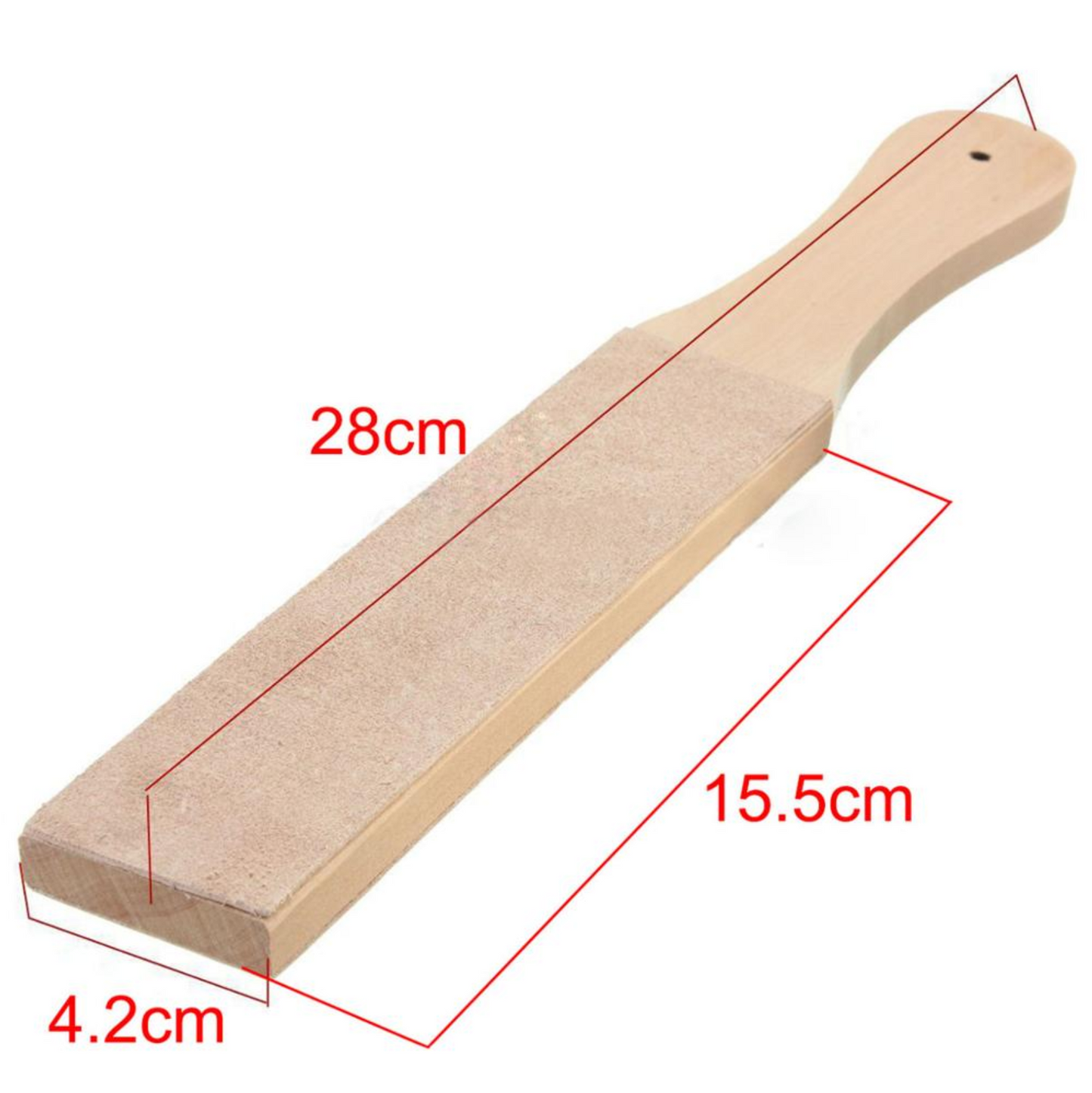 Wood-Handled Leather Strop