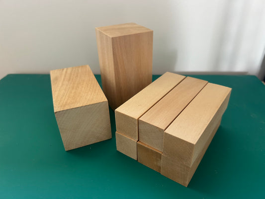 Basswood Carving Block Bundle - 2 Large + 6 Regular